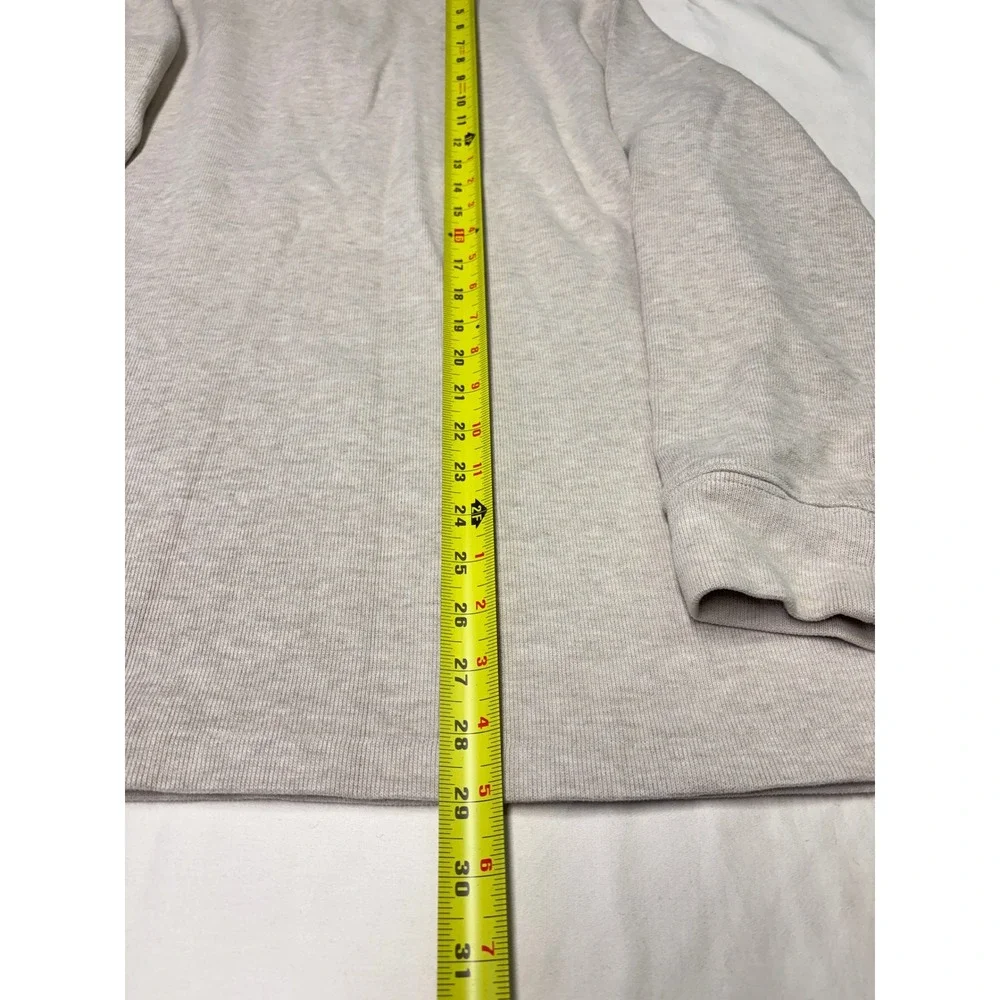Polo Ralph Lauren‎ Mens XL Quarter Zip Pullover Sweater Heather Gray Cotton Pony